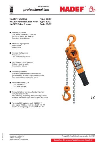 Technical Brochure - HADEF - PDF Catalogs | Technical Documentation ...