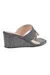 Buy Grey Darcy T-strap Wedges by Vanilla Moon Online at Aza Fashions.