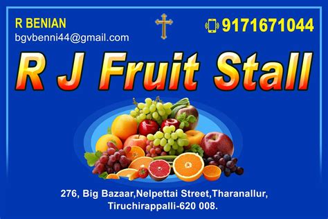R J Fruit Stall in Tharanallur,Trichy - Best Fruit Vendors near me in ...