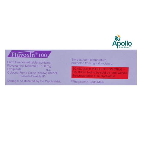 Fluvoxin 100 Tablet 10's Price, Uses, Side Effects, Composition ...