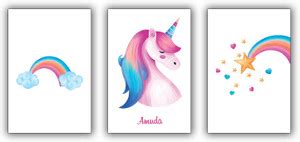 Amuda Magical Unicorn Paintings / Posters for girls / Posters for room ...