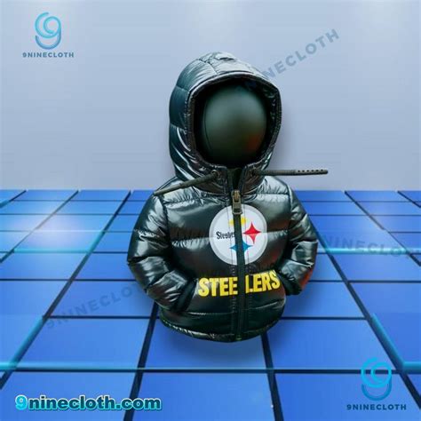 NFL Team Logo Car Gear Shift Puffer Hoodie - 9ninecloth