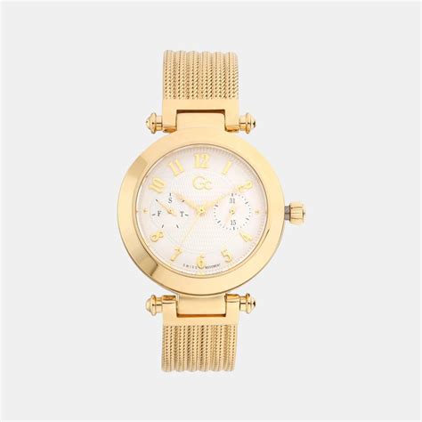 GC Women Quartz White Dial Analog Stainless Steel Watch Y48003L7 – Just ...
