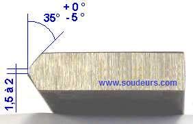 Comment souder une tôle d'acier en bout à bout de 12 mm avec chanfrein ...