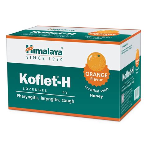 Buy Himalaya Koflet-H Orange Flavour Lozenges, 6 Count | 19 Minutes ...