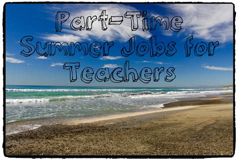 Part-Time Summer Jobs for Teachers