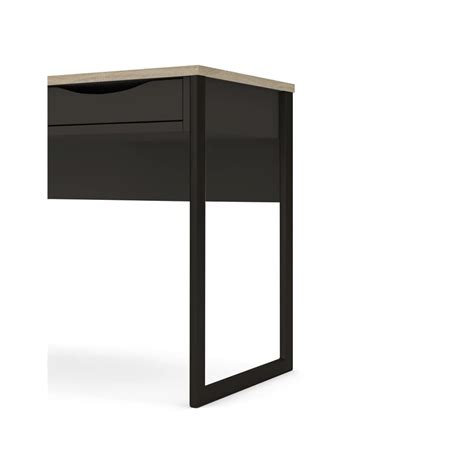 Buy Tvilum One Drawer Desk, Black Matte/Oak Structure Online at Lowest ...