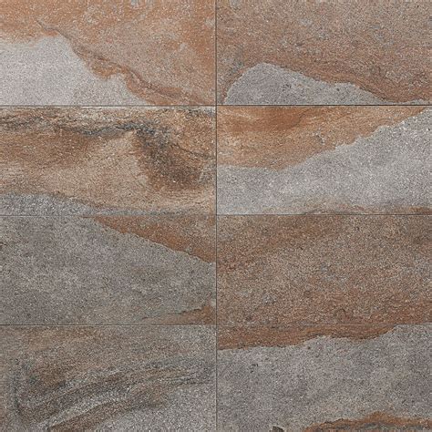 Acadia Iron Gray 12x24 Slate Look Matte Porcelain Tile | Porcelain ...