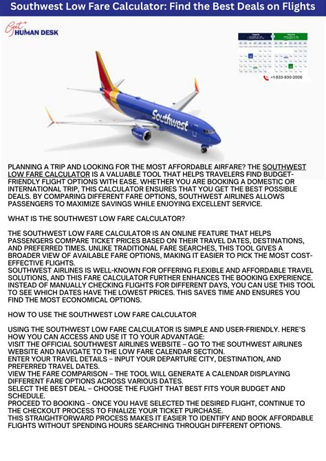 PPT - Southwest Low Fare Calculator PowerPoint Presentation, free ...
