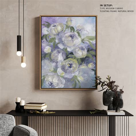 Buy Sady Painterly Florals in Violet, Abstract Painting Wall Art Online ...
