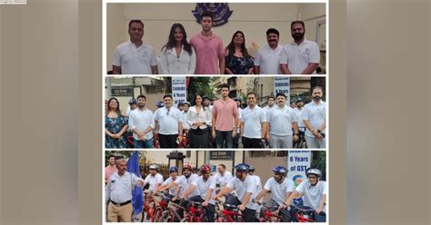 Landmark cyclothon to mark 7th year of GST, flagged off by Rupali Suri ...