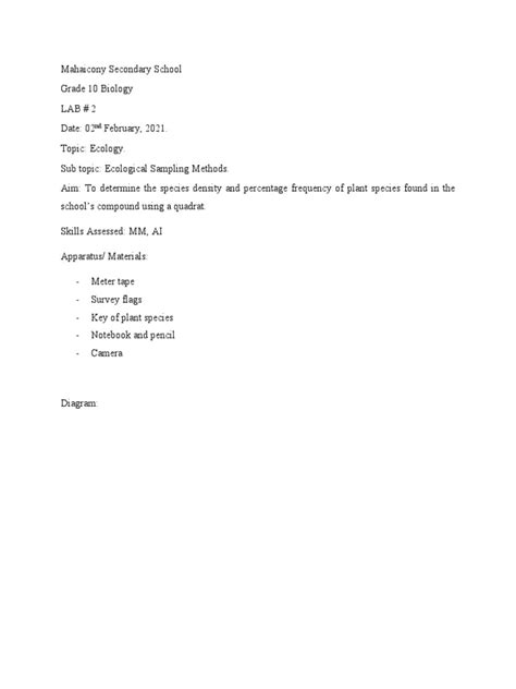Image result for Ecological Sampling Using a Line Transect