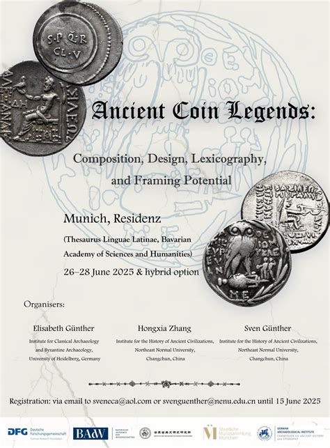 Conference “Ancient coin legends: composition, design, lexicography, and framing potential ...