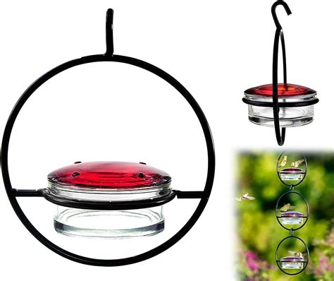 Amazon.com : Hellosay Beautiful Circular Hanging Hummingbird Feeder ...