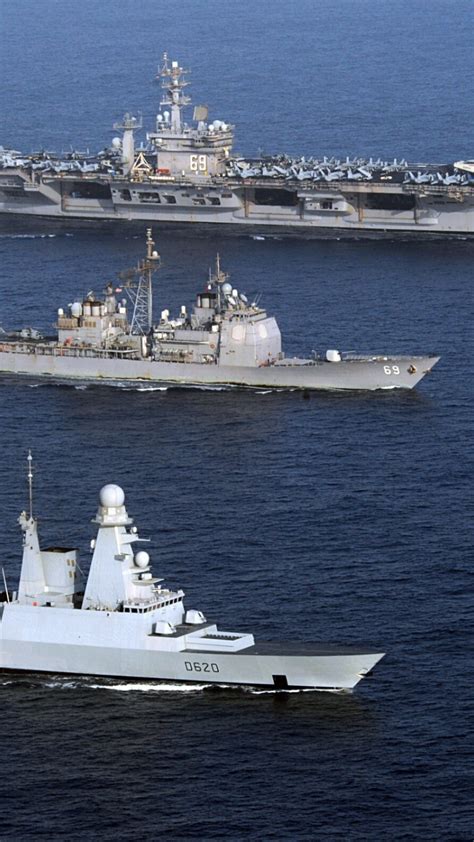 Download wallpaper the ocean, ships, exercises, section weapon in ...