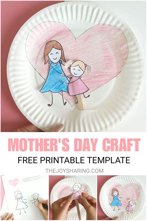 mother's day craft with child's picture