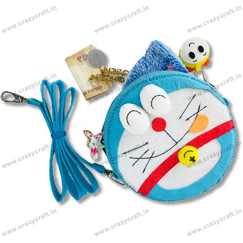 Doraemon Handmade Sling/ Hand Bag For Girls | Crazy Craft