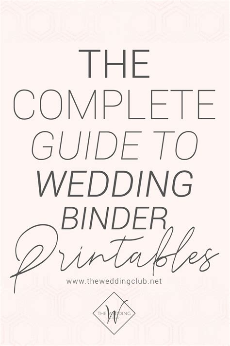Wedding Planning Binder Printables - Printable Word Searches