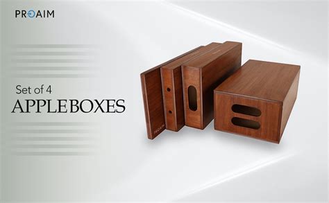 Proaim Set Of 4 AppleBoxes (Brown) for Studio, Film Set & Photography ...
