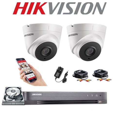 Hikvision CCTV security camera Kit. Full HD 1080p 2MP with Hard Drive ...