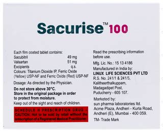 Sacurise 100 Mg Tablet 14 - Uses, Side Effects, Dosage, Price | Truemeds