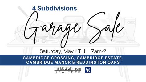 4 Subdivision Garage Sale - 63304, Cambridge Crossing Dr, St Charles ...