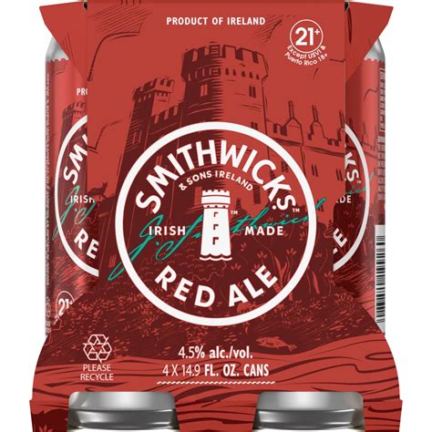 Smithwicks Irish Red Ale 4 pk Cans - Shop Beer at H-E-B