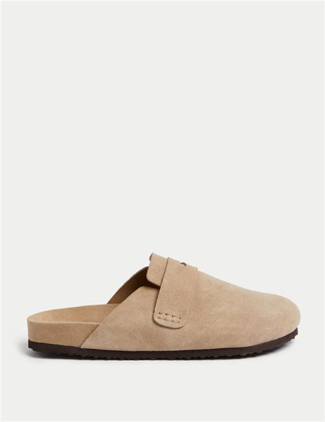 Suede Slip On Flat Clogs | M&S | M&S