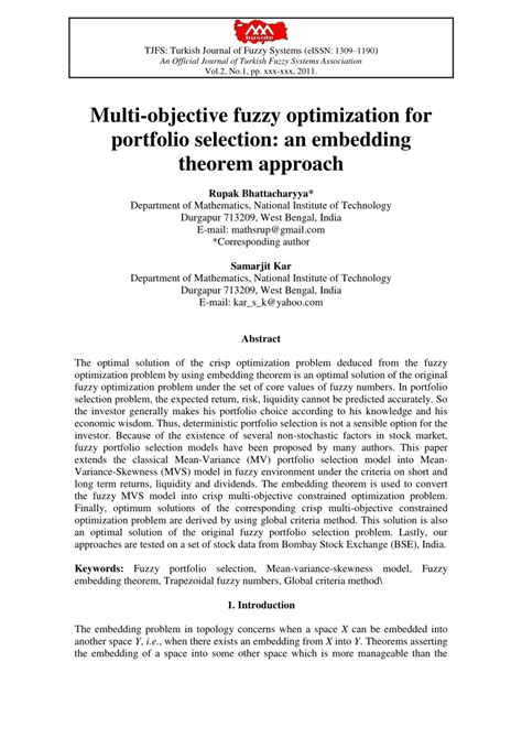 Image result for Multi-Objective Optimization Using Fuzzy Programming