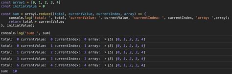 Reduce Method Visualization JavaScript 的图像结果