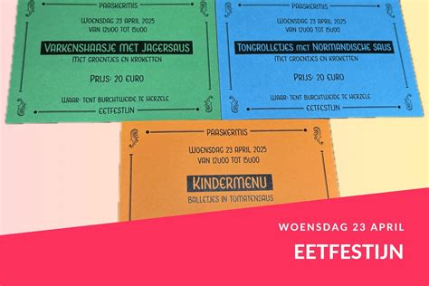 Eetfestijn Paaskermis Herzele, Burchtlaan 1, 9550 Herzele, Belgium, 23 ...