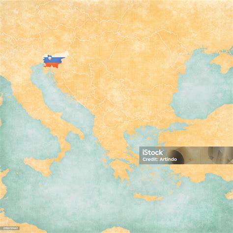 Map Of Balkans Slovenia Stock Illustration - Download Image Now - Balkans, Country - Geographic ...