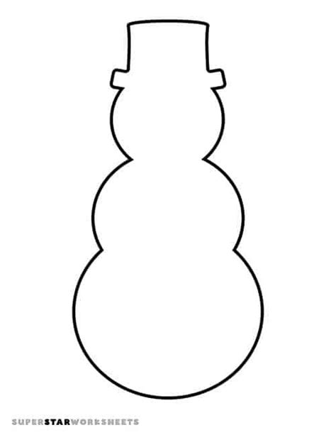 Template Of Snowman - Printable Word Searches
