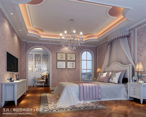 欧式奢华女生卧室效果图 – 设计本装修效果图