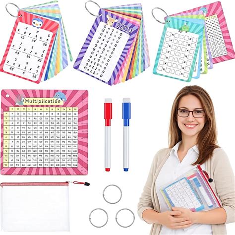 31 Pcs Multiplication Flash Cards Times Table Flash Cards Math ...