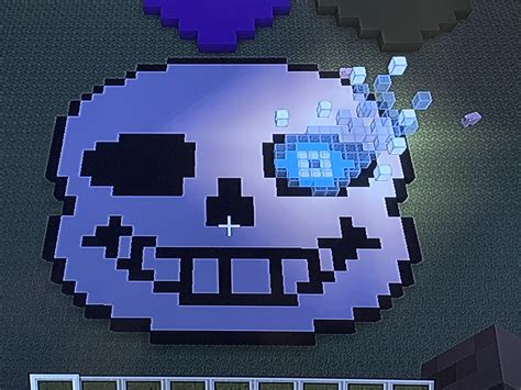 So you guys know Sans from Undertale? I made a pixel art of him, hope ...