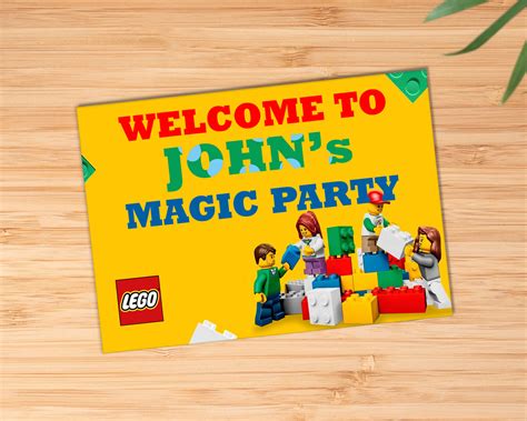 Lego Theme Welcome Board | Customized party supplies Online – Party ...