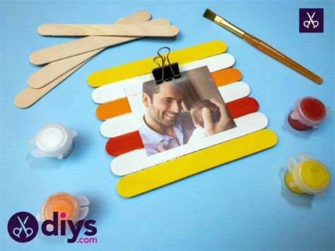 Image result for DIY Picture Frame Using Popsicle Sticks