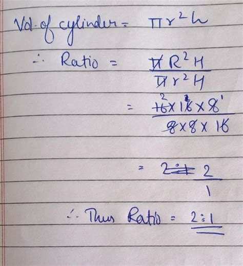Two cylindrical vessel have their base radii as 16 cm and 8 cm ...