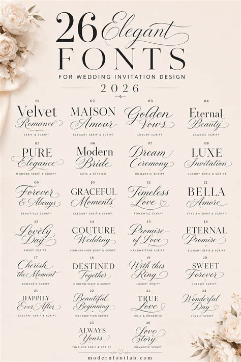 Handwritten wedding fonts – Artofit