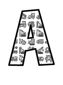 Construction Machinery Bulletin Board Letters, Construction Machinery ...