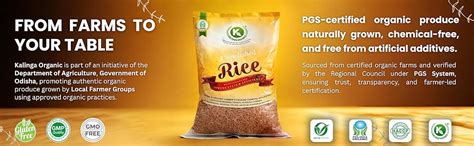 Kalinga Organic Brown Rice -2 Kg | Unpolished | Full Bran Intact, Fibre ...