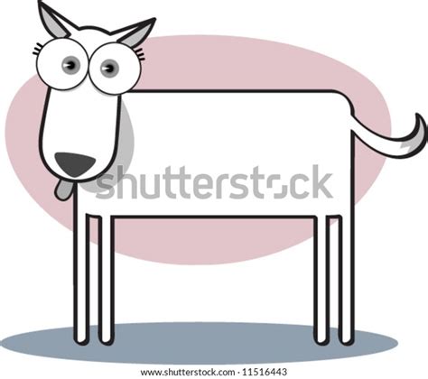 Cartoon Dog Black White Stock Vector (Royalty Free) 11516443 | Shutterstock