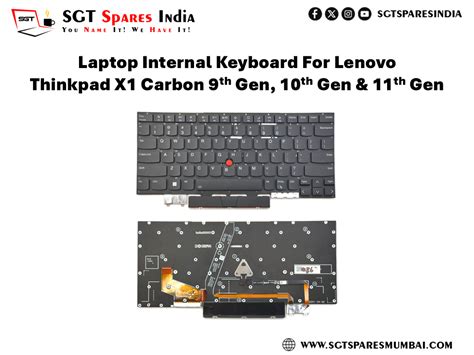 Laptop Internal Keyboard For Lenovo Thinkpad X1 Carbon 9th Gen, 10th G ...
