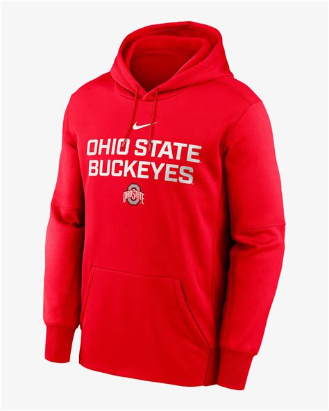 Ohio State Team Stacked Men's Nike Therma College Pullover Hoodie. Nike.com