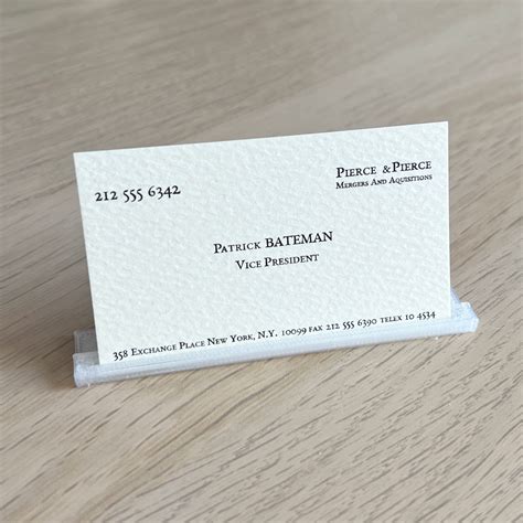 Business Card In American Psycho at Andrew Mckeown blog