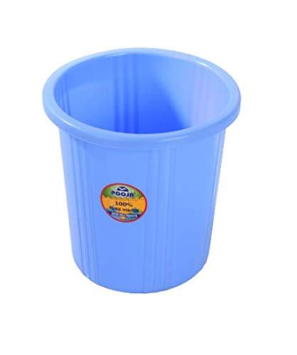 POOJA Plastics Open Storage Bin/Garbage Bin/Waste Bin/Plain Dustbin ...