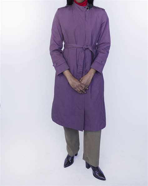 Vintage Purple Trench Coat — dem