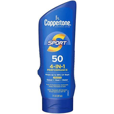 Coppertone SPORT Sunscreen For All Skin Type Lotion Broad Spectrum SPF ...