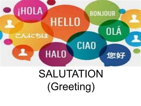 Salutation (greeting) | PPTX